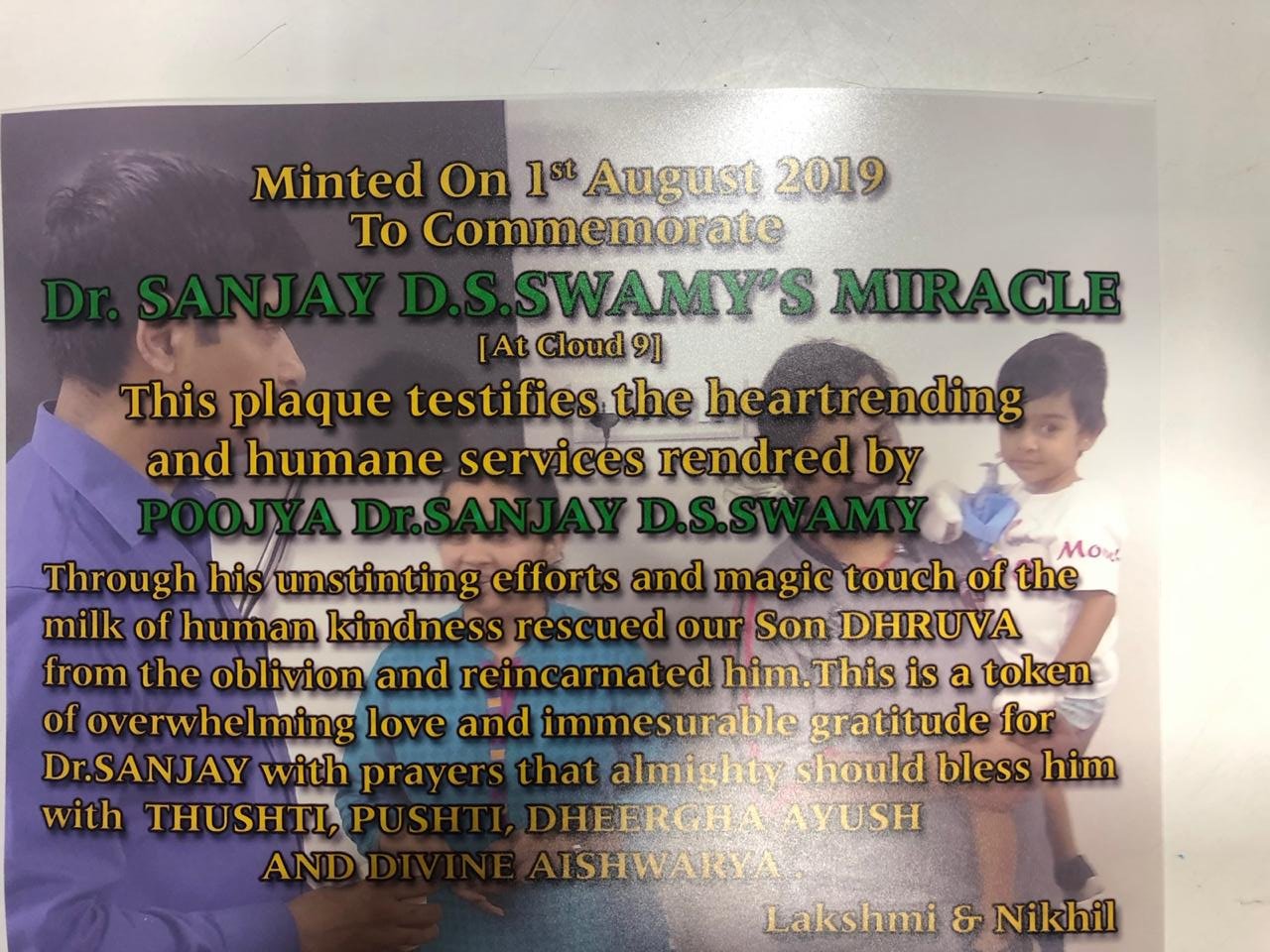 Dr. Sanjay Swamy achievement